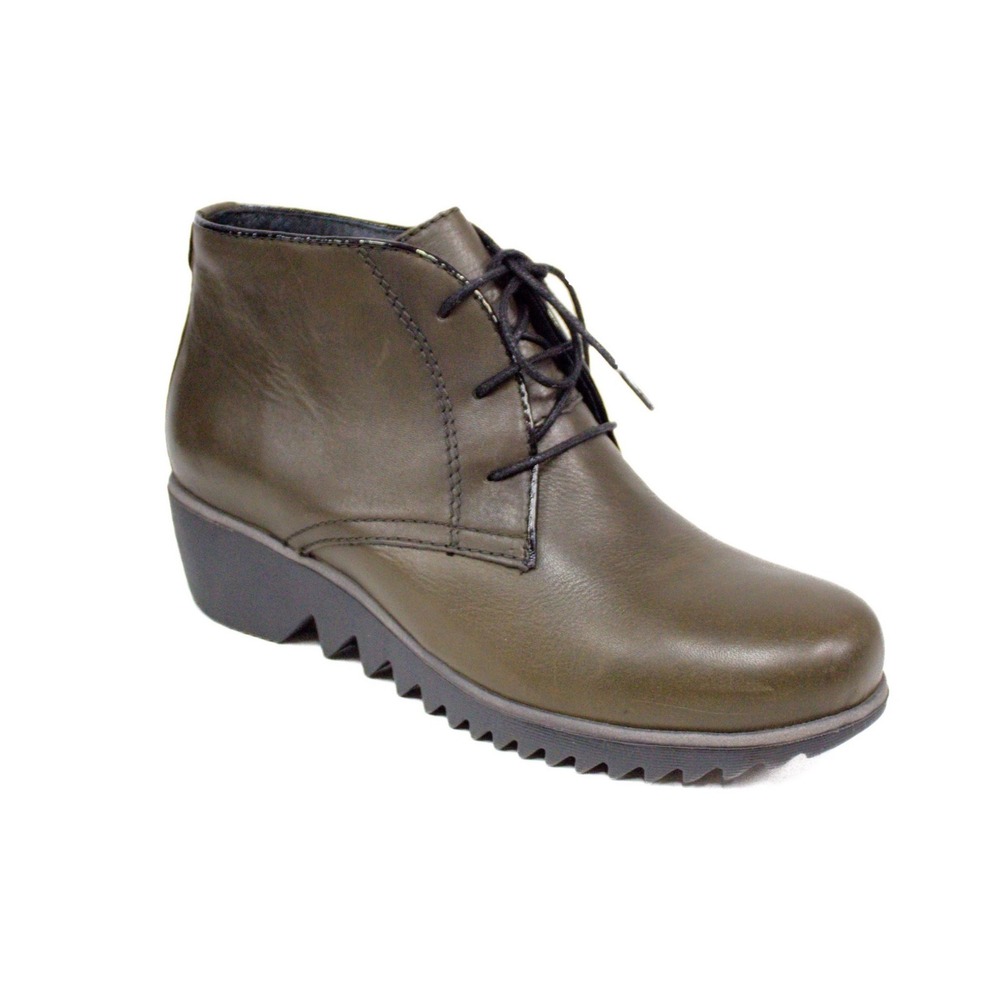 WOLKY‎ Shoes | Wolky Ankle Boots Olive Green Leather Women's Size EU 37/ Size 6